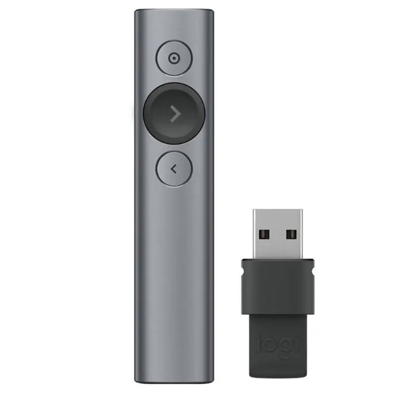 

Logitech Bluetooth 30m Range Spotlight Presentation Remote Control Advanced Digital Highlighting Wireless Presenter Pen Slate