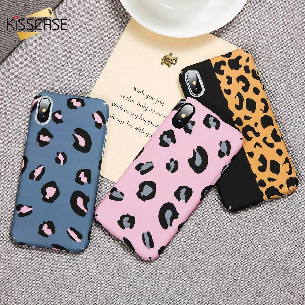 

KISSCASE Leopard Patterned Case For Samsung Galaxy A3 A7 J5 A5 2017 A6 A8 2018 Luminous Phone Case For Samsung S8 S9 Note 8 9 S7