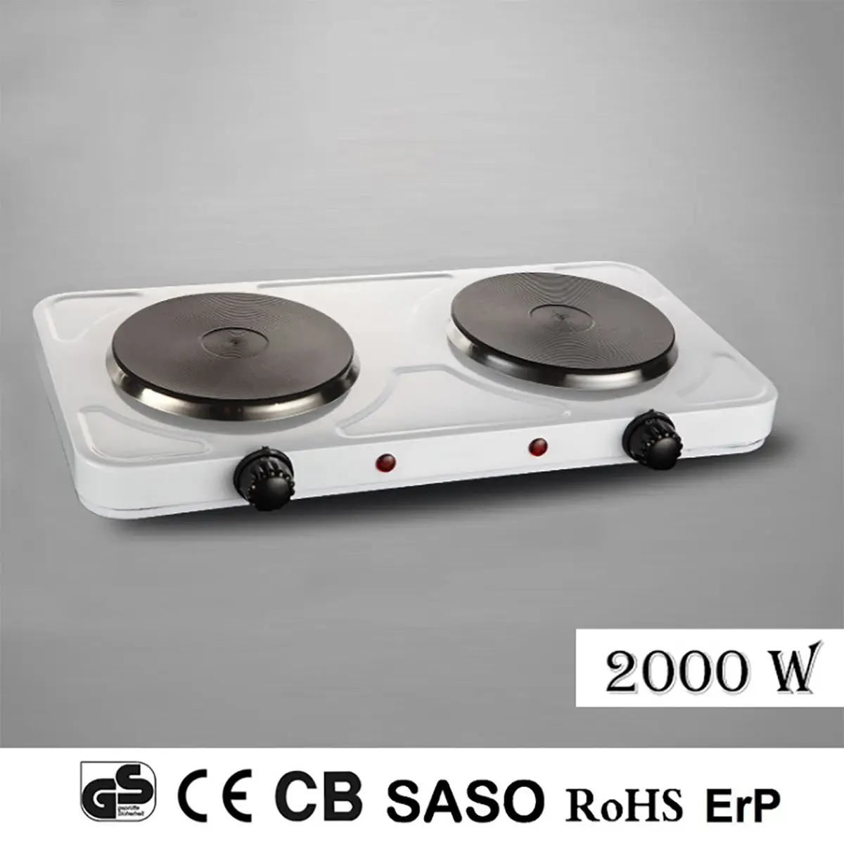 2000 Вт* 2 электрическая портативная двухконфорочная плита, кухонная плита, плита для кемпинга, белая плита/кухонная посуда/плита