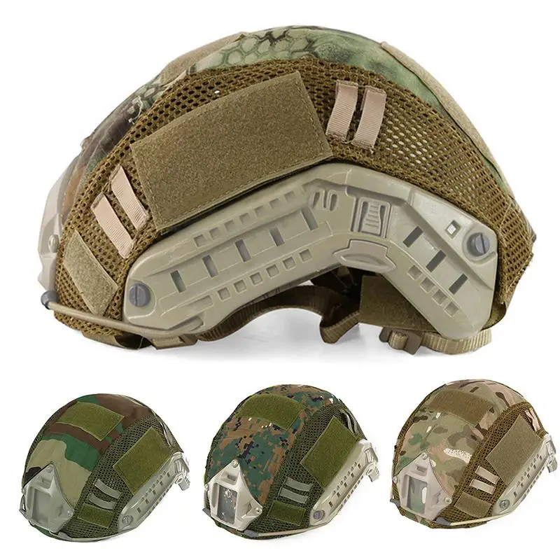 

Fast Strategical Helmet Upgraded Camouflage Helmet Cover DIY Army Fan Helmet Accessory