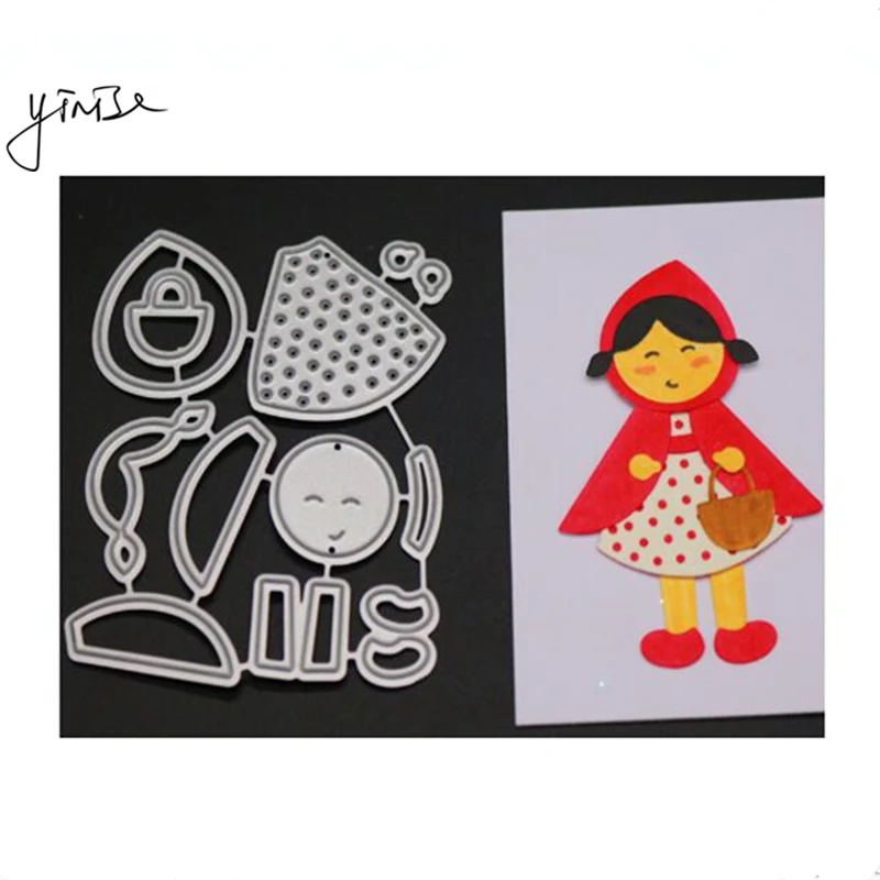 165 Swing Girl Cat SCRAPBOOK Metal Cutting Dies For Scrapbooking Stencils DIY Album Cards Decoration Embossing Folder Die Cuts