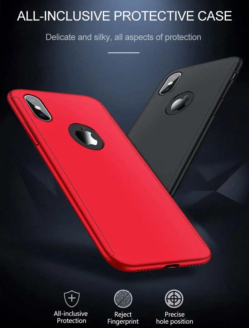 NCSW Роскошный 360 полный защитный чехол для телефона для iPhone 11 Pro XS MAX XR X Coque чехол для iPhone 6 6s 7 8 Plus чехол 5S крышка стекло