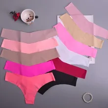 Hot Silk Sexy Women Thongs g string Seamless Panties Female Underwear Tanga Panties Low-Rise Lingerie Panty Intimates 1pcs ac125