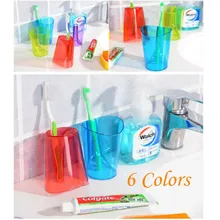 Горячая Распродажа стиль Модные 6 цветов простые 1 шт любовные чашки для чистки зубов полоскание чашки круговые