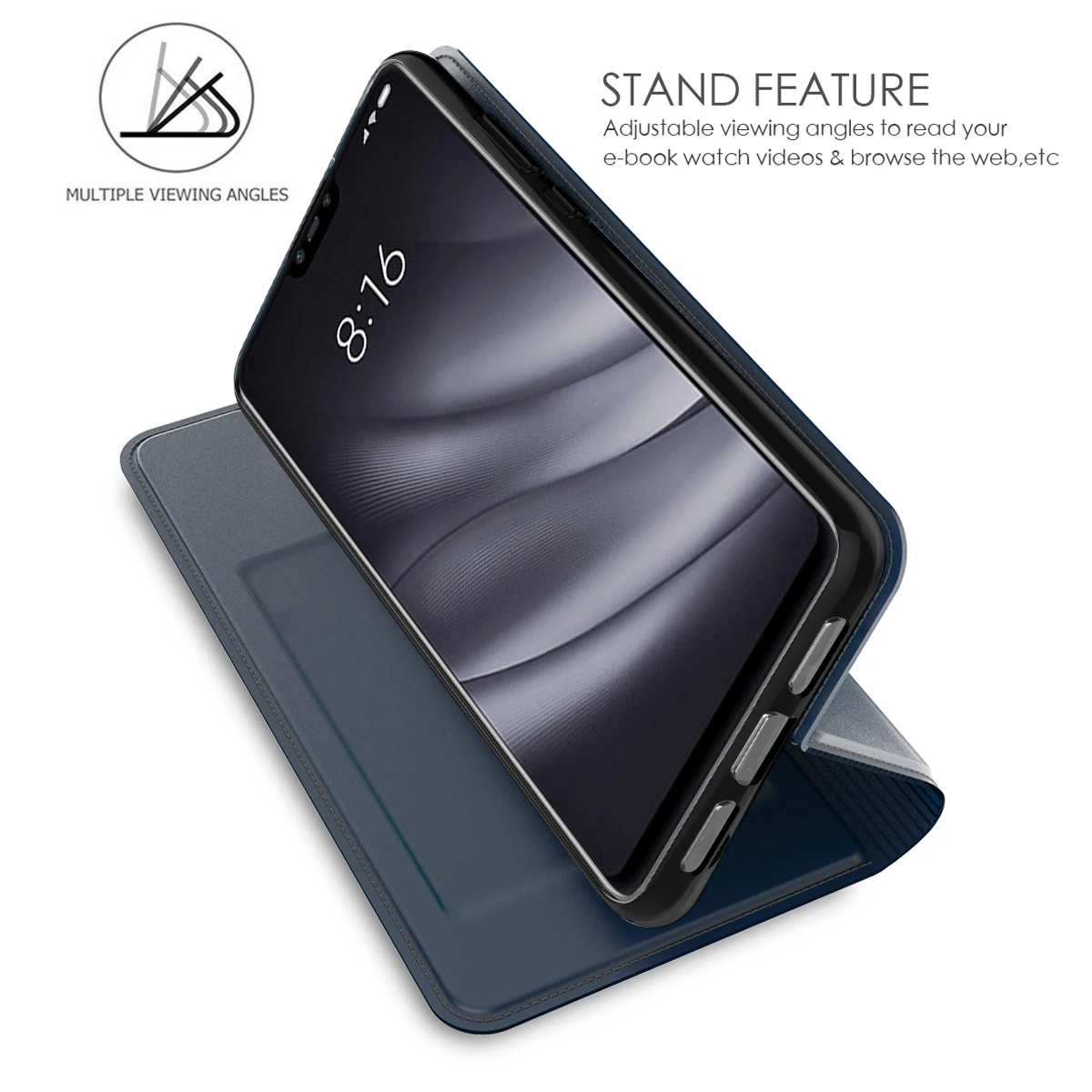 ل Asus Zenfone ماكس M2 ZB633KL حالة بو الجلود فليب حامل محفظة جراب إيسوز Zenfone ماكس برو M2 ZB631KL جراب هاتف فتحة للبطاقات