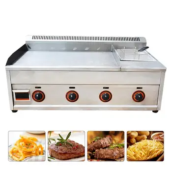 

Commercial Multifunction Griddle Gas Cooker Stove Omelet Squid Iron Plate Fried Rice Steak Machine Teppanyaki Equipment