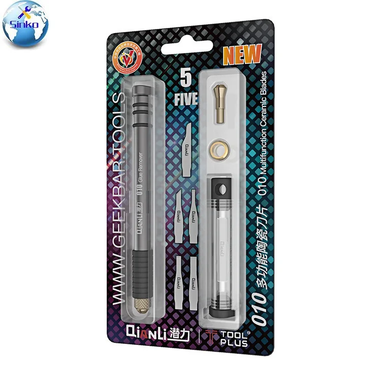 

Innovate QianLi ToolPlus 010 Ceramic Knife Mobile Phone Mainboard IC CHIP Glue Removal Blade Multifunctional Antistatic Blades