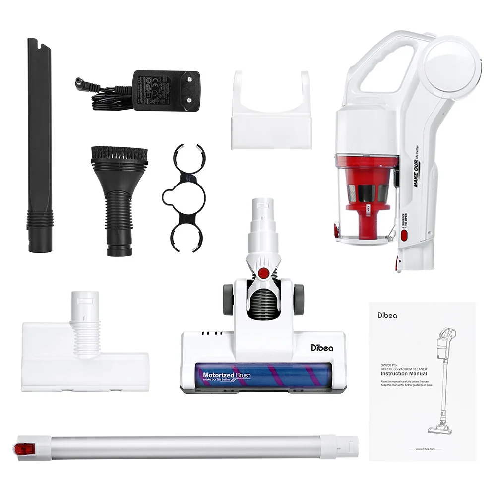 Dibea DW200 Pro пылесос беспроводной 17000Pa 2 в 1 ручной Вакуумный Очиститель аспиратора