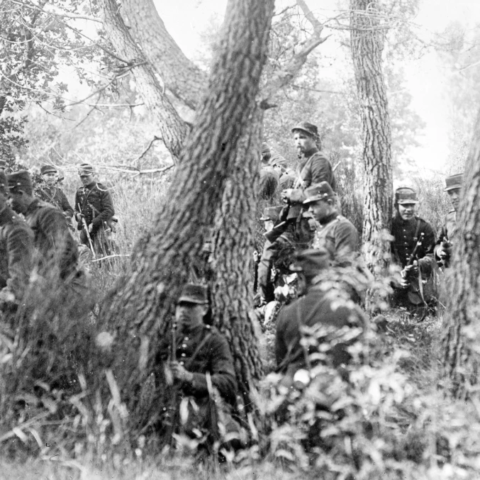 Первой мировой войны французский пехота Скаутинг вечерние плакат печать по