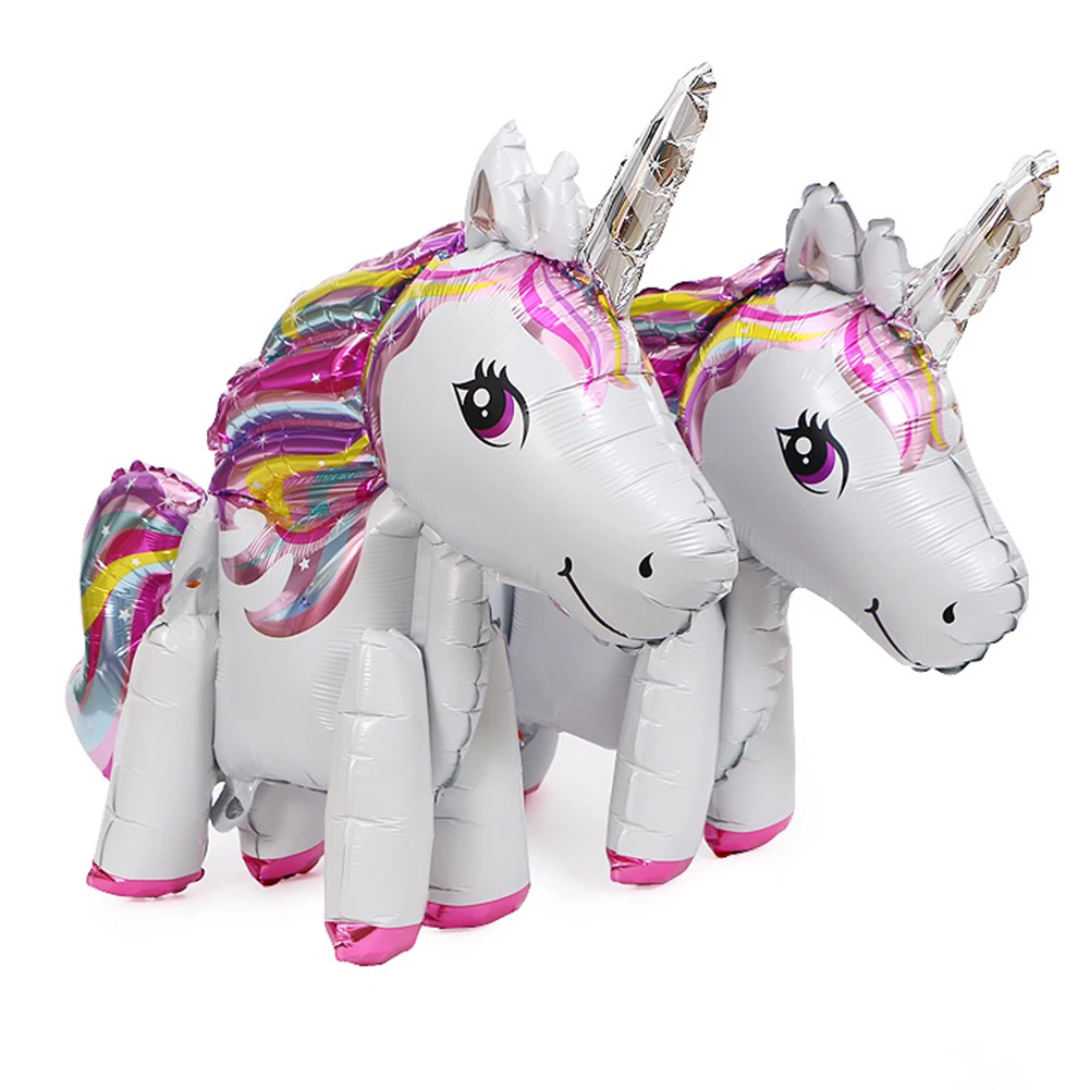 

Unicorn Shape Foil Balloon Decorative Aluminum Foil Balloons Party Ornament Wedding Accessory