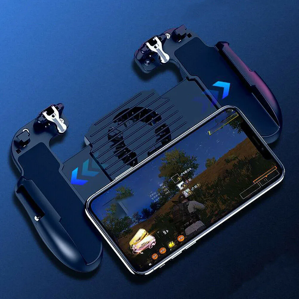  Phone Game H5 Cooler Cooling Fan Gamepad Controller Fire Hand Grip For Pubg