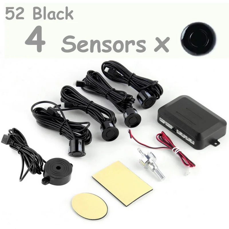 Summer sound Auto Parkplatz Sensor Kit 4 Sensoren Reverse Backup Radar Monitor System 12V 44 Farben runde form Summer sound Auto Parkplatz Sensor Kit 4 Sensoren Reverse Backup Radar Monitor System 12V 44 Farben runde form