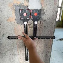 Tile Opening Locator Mud Tile Shop Paste Floor Tile Glass Vientiane Universal Hole Punch Multi-Functional Adjustable Tool