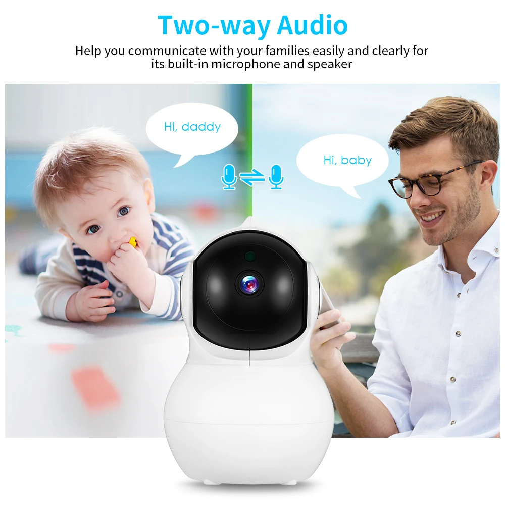 

Clearance Baby Sleeping Monitors 1080P HD Smart IP Camera With Night Vision For Home Security Adjustable Viewing Angle Monitor