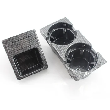 

Carbon Fiber Center Console Drink Cup Coin Holder Box For BMW 3 Series E46 99-06