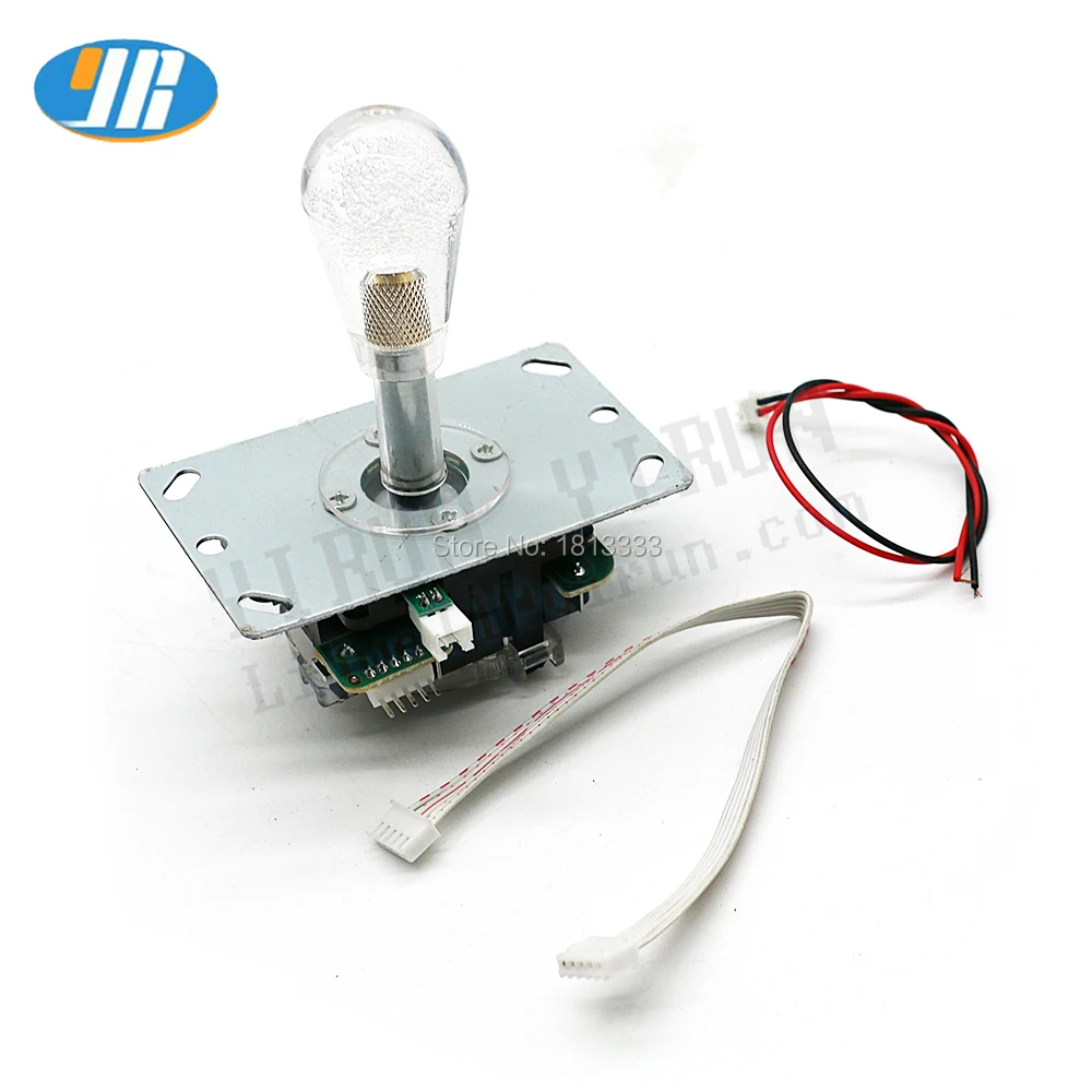 

5V LED Illuminated Arcade Joystick SANWA Type Stick With Oval Crystal Ball 5PIN cable