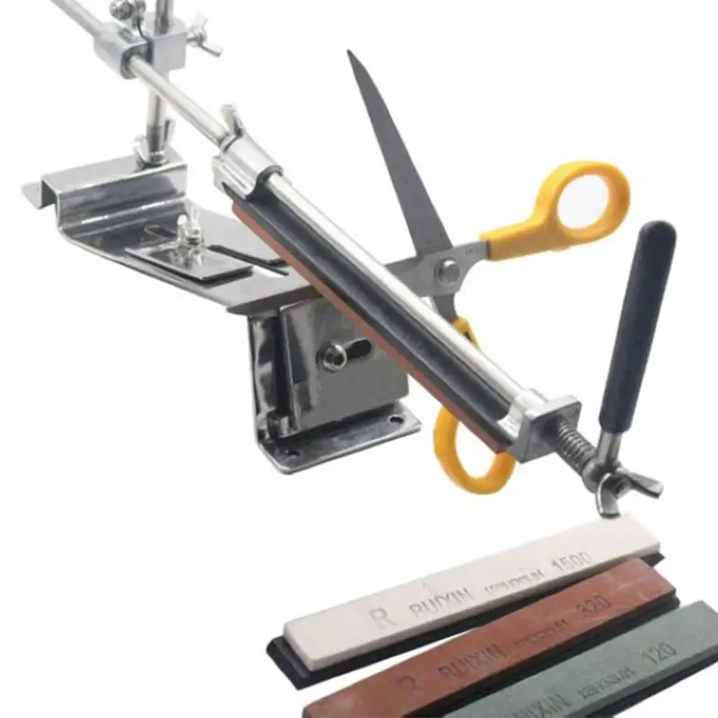 

Professional Sharpener Stainless Steel Kitchen Sharpener with 4 Stone Fix-angle Sharpening Tools Sharpening Tools Kitchen Accs
