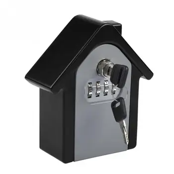 

4-Digit Combination Key Storage Lock Box Wall Mounted Lock Box Resettable Code