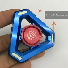 Kong fluorescentie сплав Tri фиджет-Спиннер игрушки Edc Спиннер для детей с синдромом дефицита внимания grappig Leren Educatief игрушки