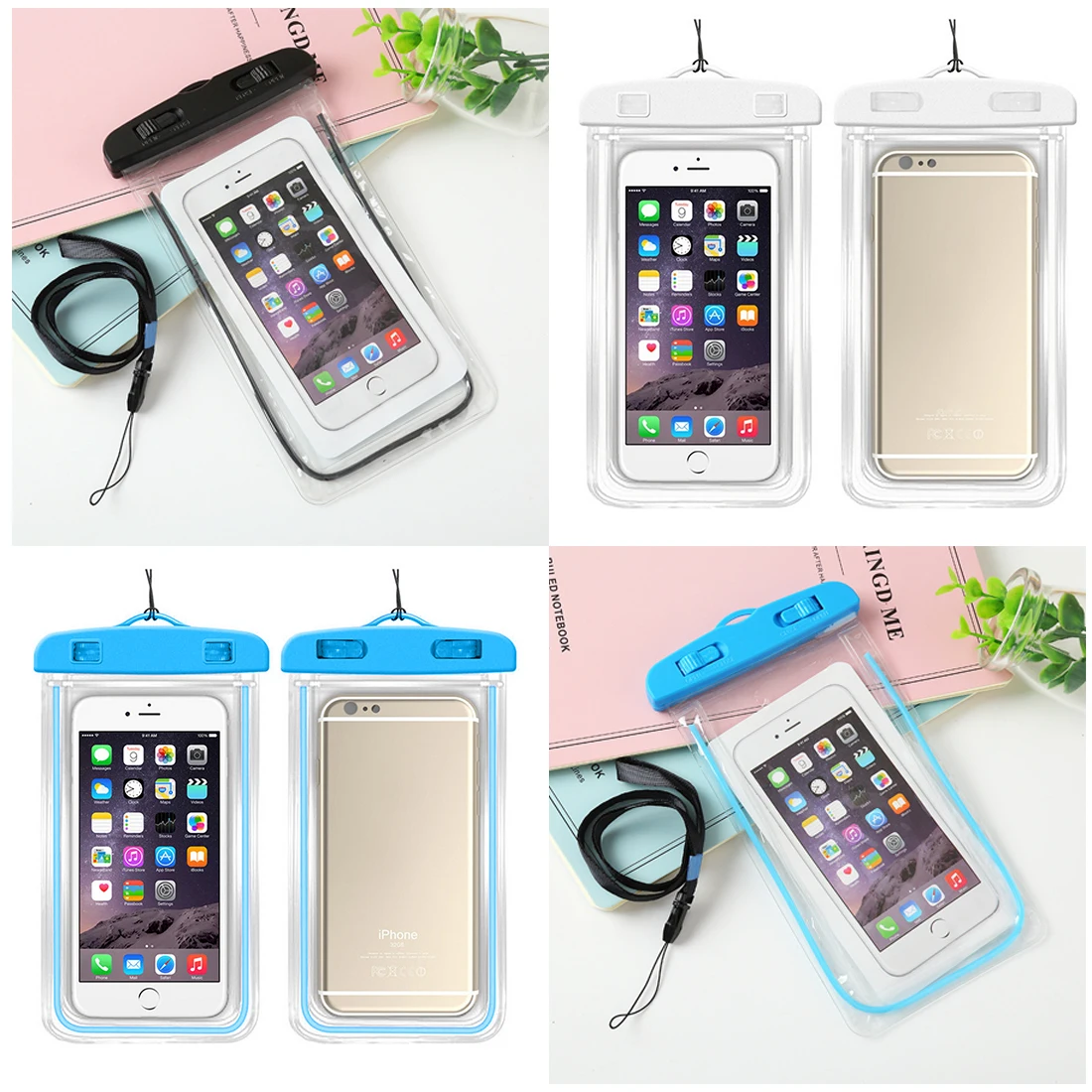

Hot Waterproof Swimming Phone Bags Diving Case Swim for 6.0 Inch Waterproof Cell Phone Dry Bag Storage Drifting Sport Bags