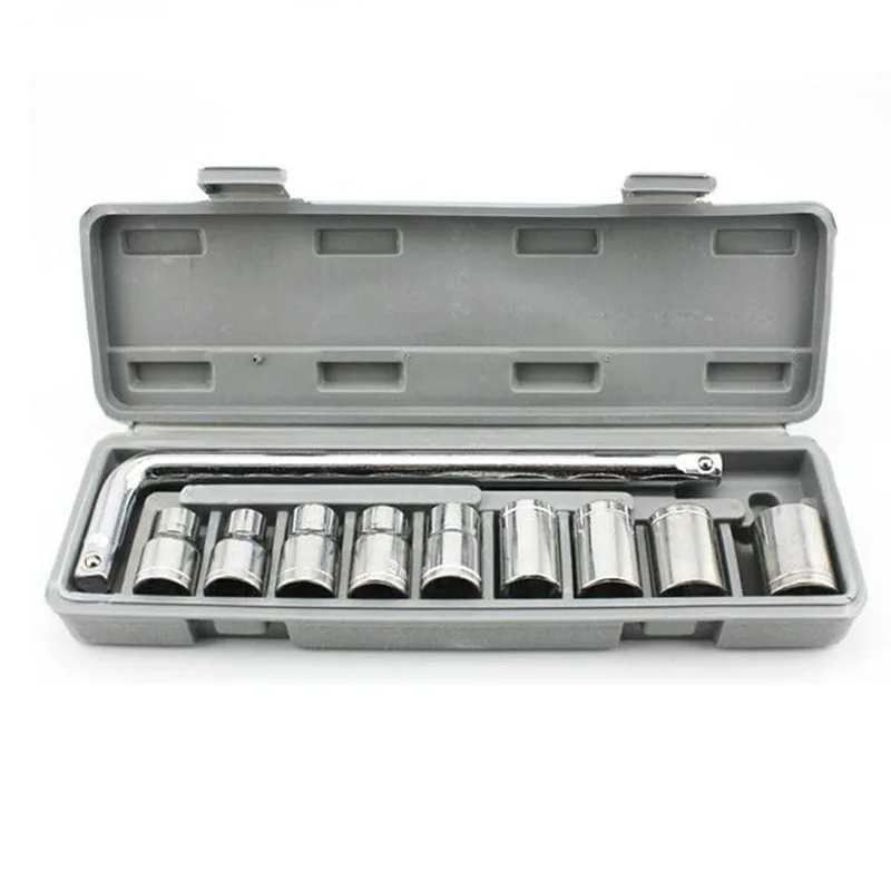 

10 Pcs 1/2 Socket Wrench Spanner Set Automobile Repair Tool Box Precision Sleeve Wrench