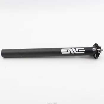

New white logo Road&Mountain bike aluminium alloy matt carbon fibre bicycle seatpost MTB 25.4/27.2/30.8/31.6*350/400mm Free ship