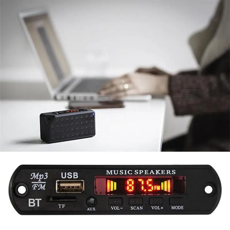 AOZBZ беспроводной Bluetooth MP3 WMA декодер плата аудио модуль поддержка MMC/SD/MMA карта U