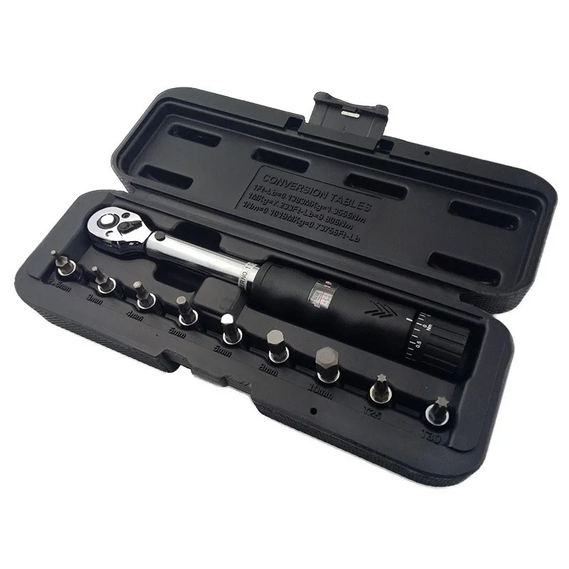 

1/4 Drive Hex Socket Bit Set Bicycle Bike Torque Wrench Repairing Spanner Case