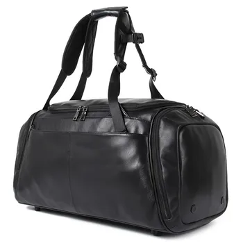 

Fashion Genuine Leather Travel Bag Men Vintage Travel Duffel Bag Big Cow Leather Carry On Luggage Weekend Large Shoulder Bag