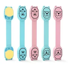 Colorful Baby Safety Lock Drawer Cabinet Cupboard Toilet Safty Locks Child Kids Safety Care Straps Locks Infant Protection fa 92 baby infant child multi function rotatable drawer safety locks white