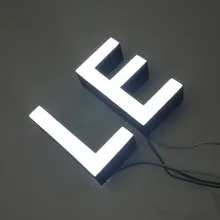 С логотипом, для рекламы эпоксидной смолы 3D светодиодной подсветкой компании стены буквы