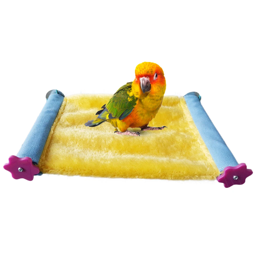 

Multi-color Soft Plush Bird Parrot Hanging Hammock Comfortable Parakeet Budgie Winter Warm Bed Tent Pet Toys Dropshipping