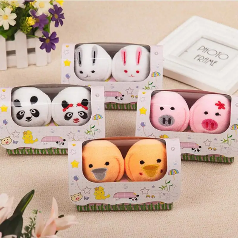4 Styles Cute Animal Compressed Travel Towel Set Gift With Embroidery Cotton Panda Pig Towels Bath Couple Wear S3 | Дом и сад