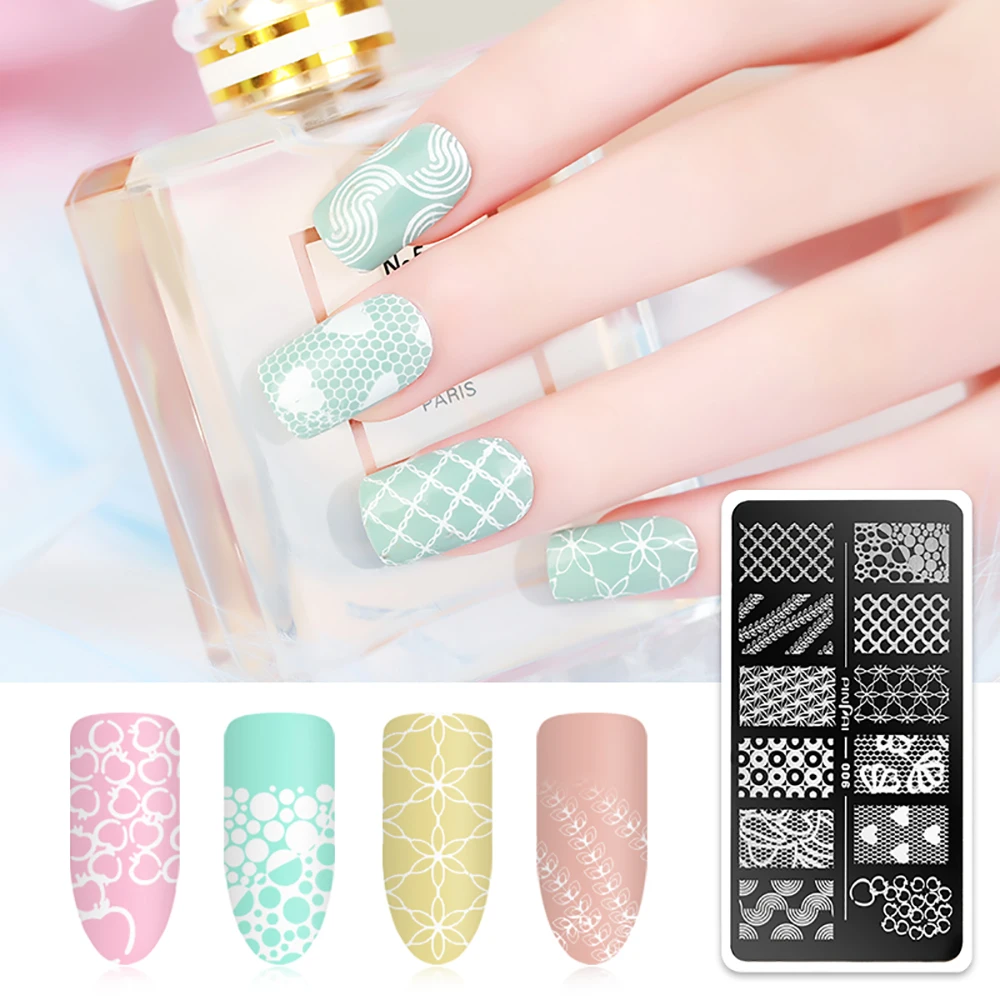

Fashion Nail Stamping Polish Set DIY Nail Art Printing Varnish Manicure Stamping Plate Manicure Mould Tools