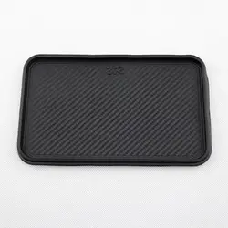 Черный автомобиль авто автомобиль передняя панель силиконовый нескользящий коврик Размер: 200x128 мм