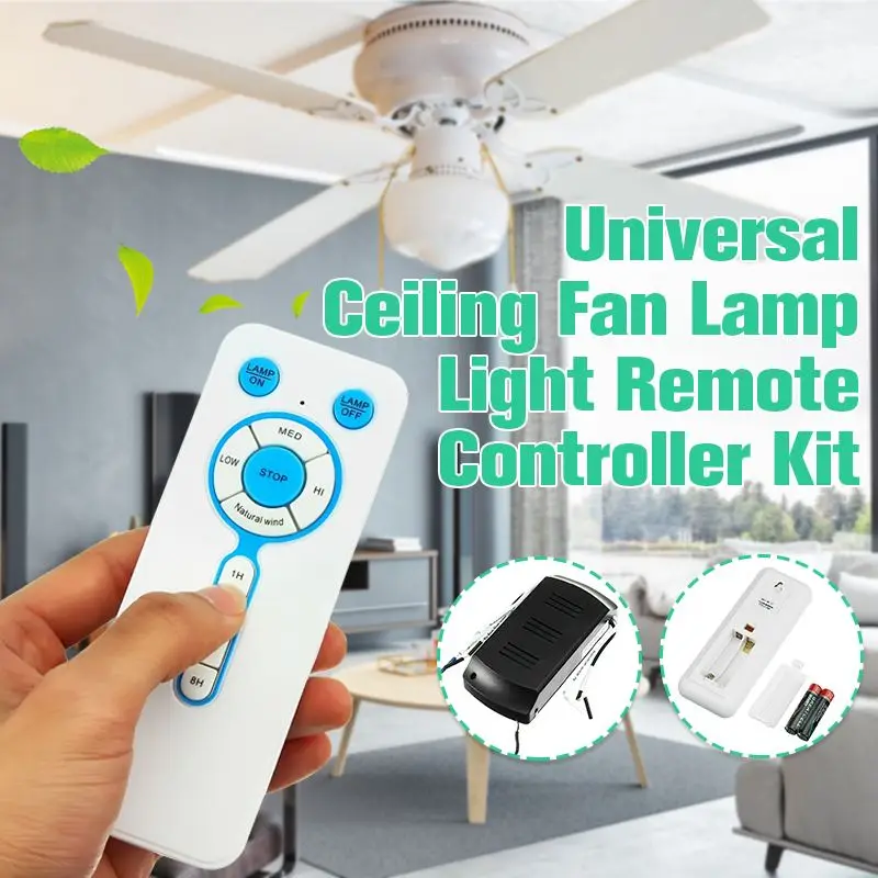 

KINCO 175-265V 105W Universal Ceiling Fan Light Lamp Remote Control Kit Timing Digital Wireless Control