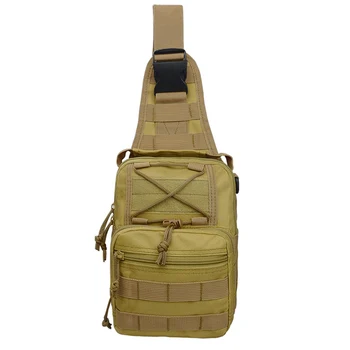 

Outdoor Military Sport Tactical Bags Molle Camouflage Small Chest Bag Adjustable Straps Suitable For Hiking Camping Activities