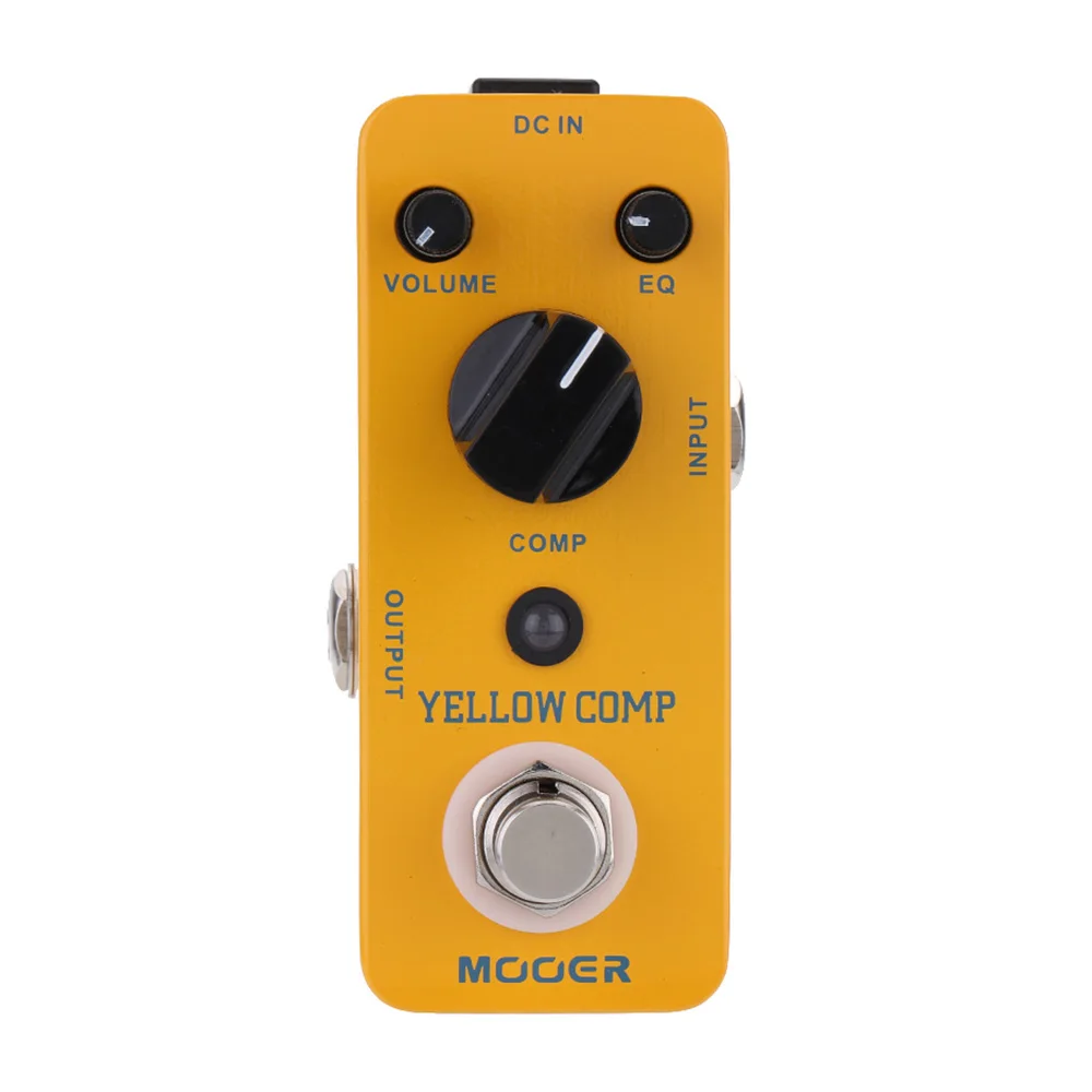 BMDT-Mooer Yellow Comp Mini Optical Compressor Effect Pedal for Electric Guitar True Bypass | Спорт и развлечения