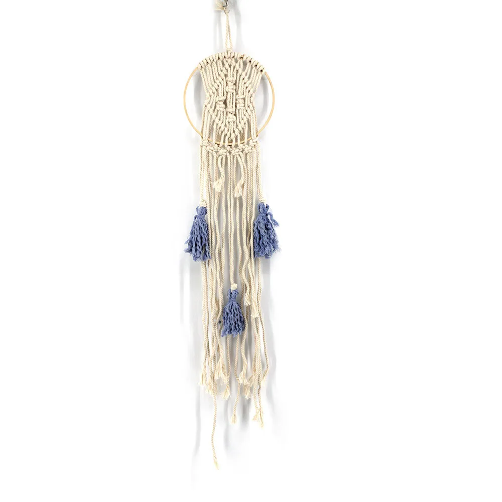 

Macrame Hand-Woven Bohemian Tapestry Creative Studio Bedroom Nordic Style Tassel Wall Hanging