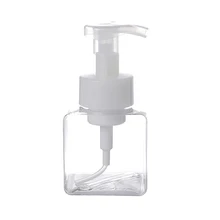 Прозрачный пенясь бутылка для жидкого мыла, мусс точек розлива лосьон шампунь для геля для душа, пены бутылки насоса