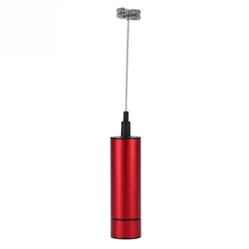 

Stainless Steel Electric Milk Frother with Bracket Hand Whisk Foam Maker Kitchen Supplies