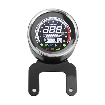 

12V Motorcycle Replacement LCD Light Digital Speedometer Tachometer Odometer Water Temp Fuel Gauge Motorbike Speed Meter