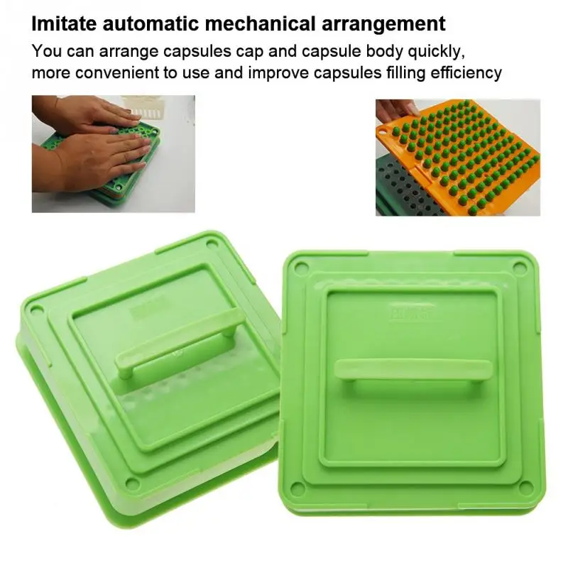 

2 Types 100 Holes Manual Hand Capsule Filler Size 0# 00# Empty Filling Machine With Powder Spreader Plates Capsules Filling Tool