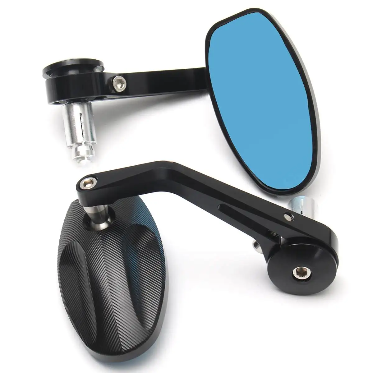 Motorcycle Mirror Pair Left Right Rear View Mirrors for Triumph Street Triple R