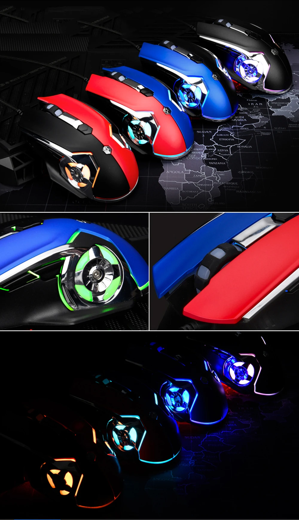 Мышь Ajazz AJ120 Проводная игровая мышь USB 6 клавиш индивидуальное Программирование