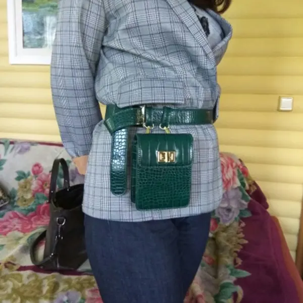 الأزياء التمساح النساء Crossbody حقيبة حزام جلد الخصر حزم شيك نمط البسيطة حقيبة كتف خمر نمط حقيبة يد صغيرة