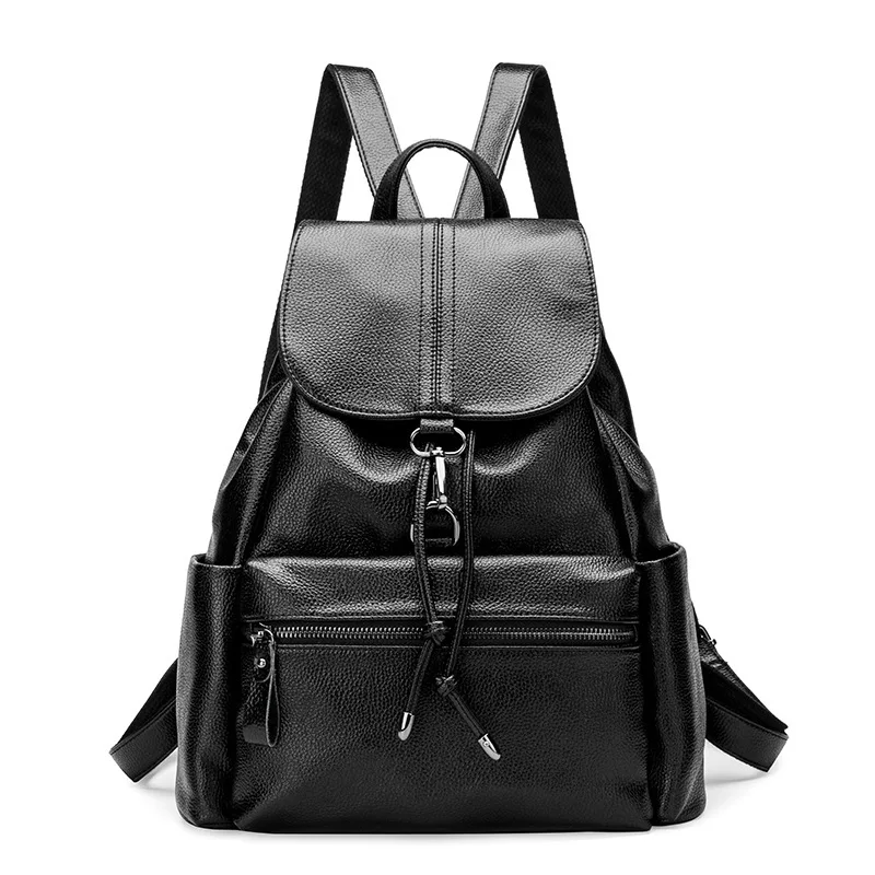 

Women Leather Backpacks School Bag Student Backpack Ladies Women Bags Leather Package Female 2019 Feminine Casual new C470
