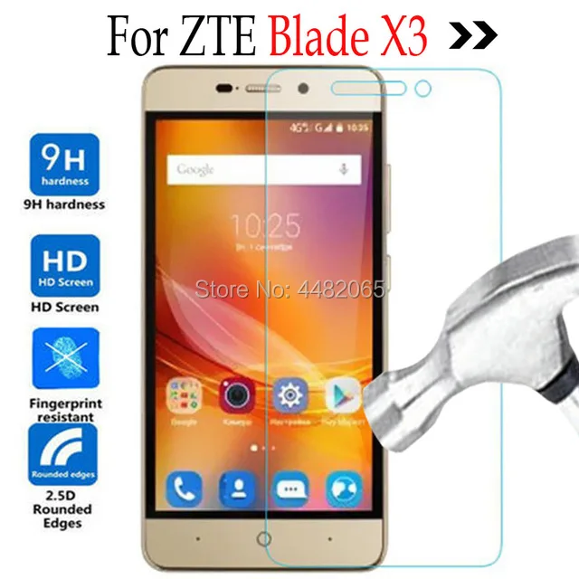 

Blade X 3 Tempered Glass For ZTE Blade X3 A 452 LTE 4G Screen Protector Film For ZTE Blade A452 X3 X 3 T620 Phone Case cover