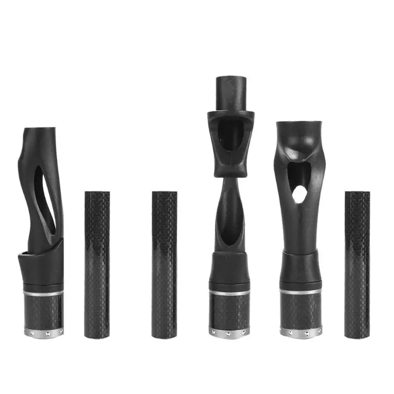 

ACS Plastic Reel Seat Fishing Rod Building Repair DIY Kit Fishing Parts Black Non-slip Anti-static 3K Carbon Liner Tube