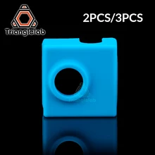 trianglelab MK8/ MK9/ CR10 HEAT BLOCK socks for ENDER 3 CR10 MK8/MK9 HOTEND 3D Printer cartridge heater bock silicone socks 1pc blue pink black mk7 mk8 mk9 silicone socks for ender creality cr 10 anet reprap tronxy x5s silicone heater block cover